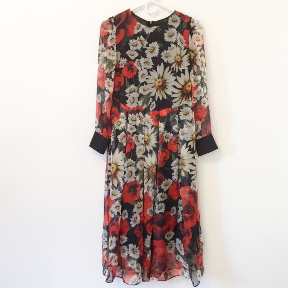 Floral Silk Dress